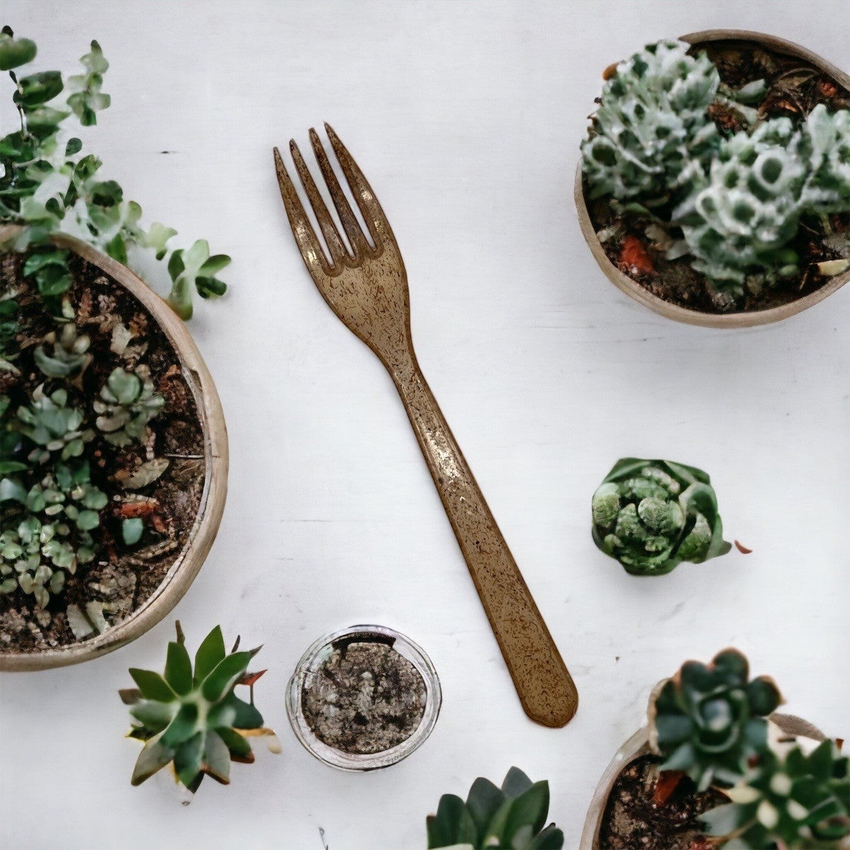 Natural Agave Biodegradable Heavy Duty Fork