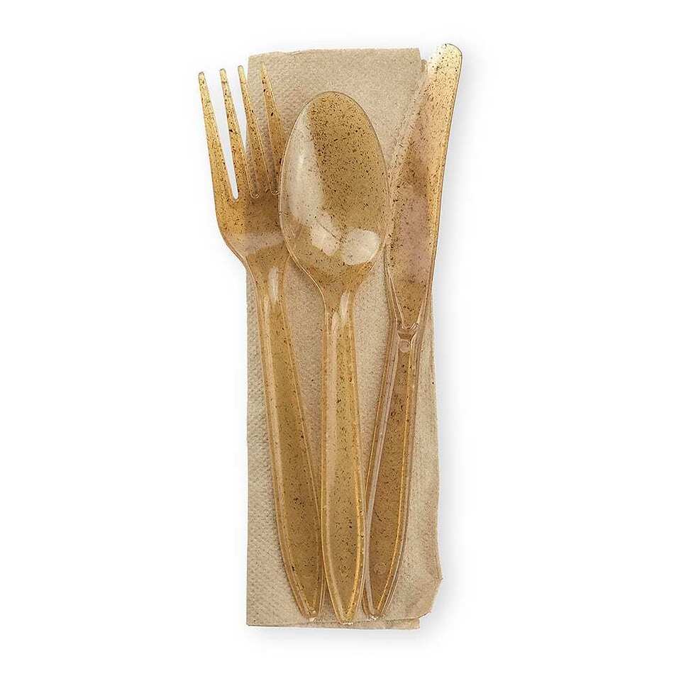 Natural Agave Biodegradable Heavy Duty Cutlery Kit